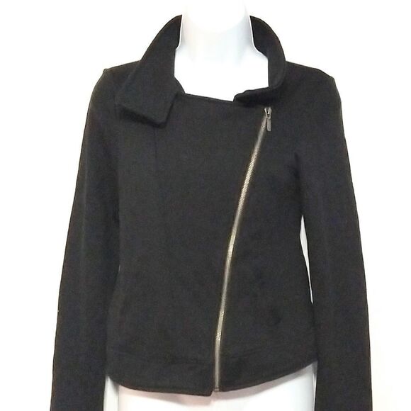 Seven sister Moto black zip jacket small - Picture 1 of 4